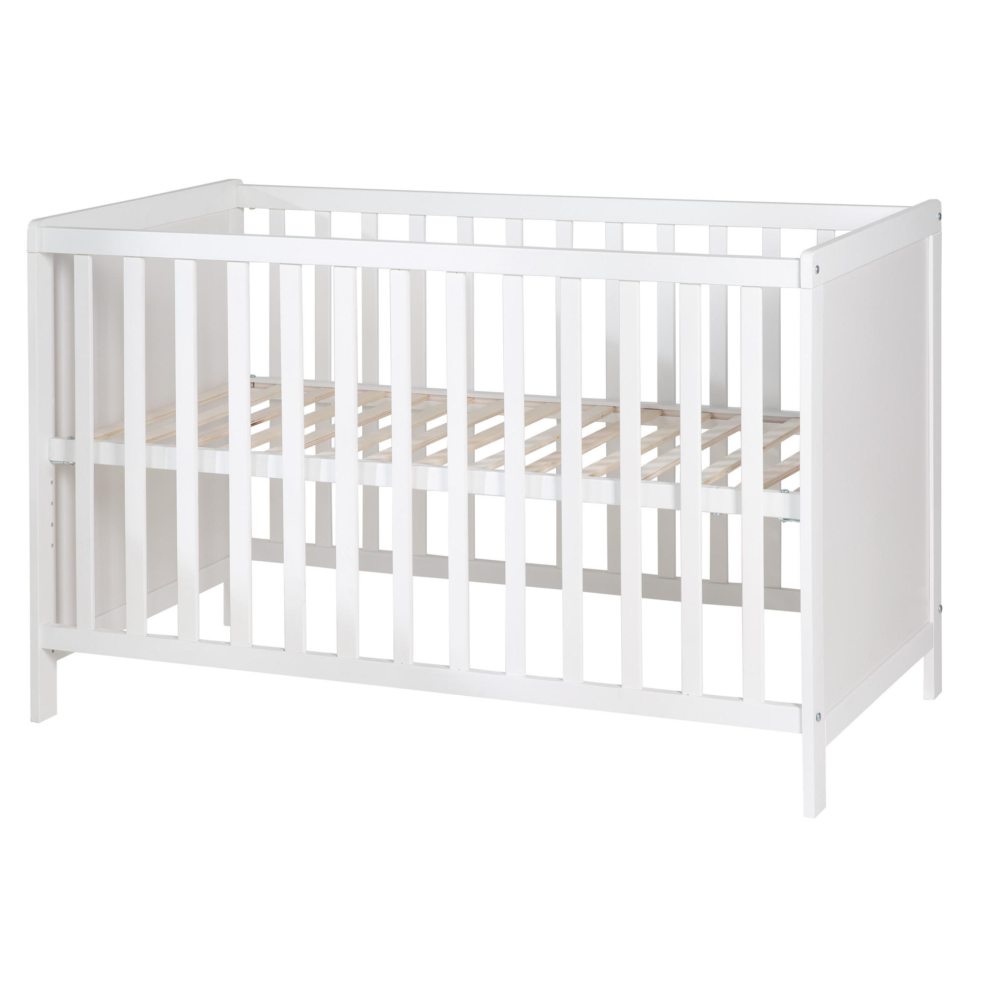BABYBETT safe asleep 60 x 120 cm - Weiß, Holzwerkstoff (60/120cm) - Roba