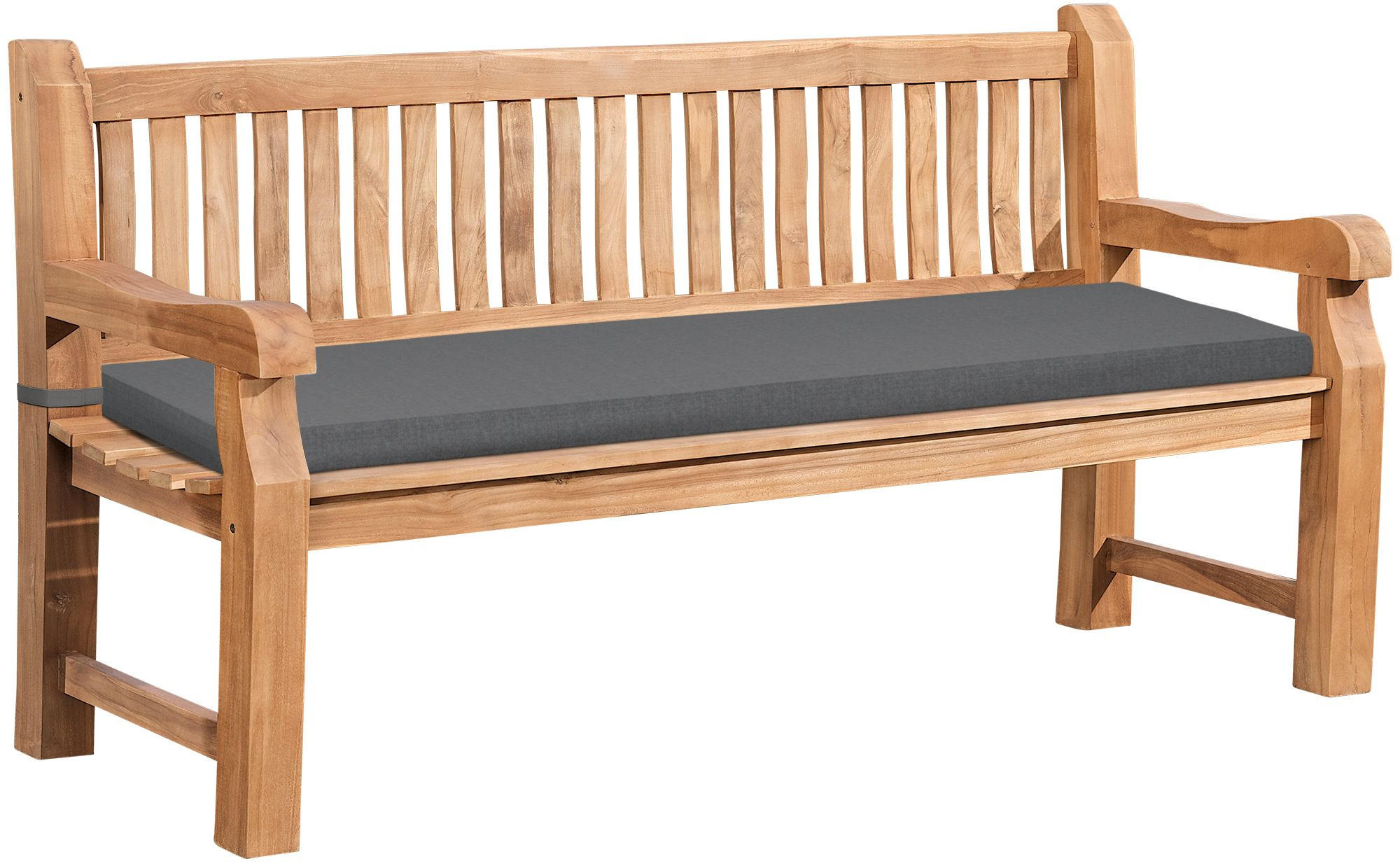 Deluke Gartenbank Dunkelgrau 180x93x61 cm