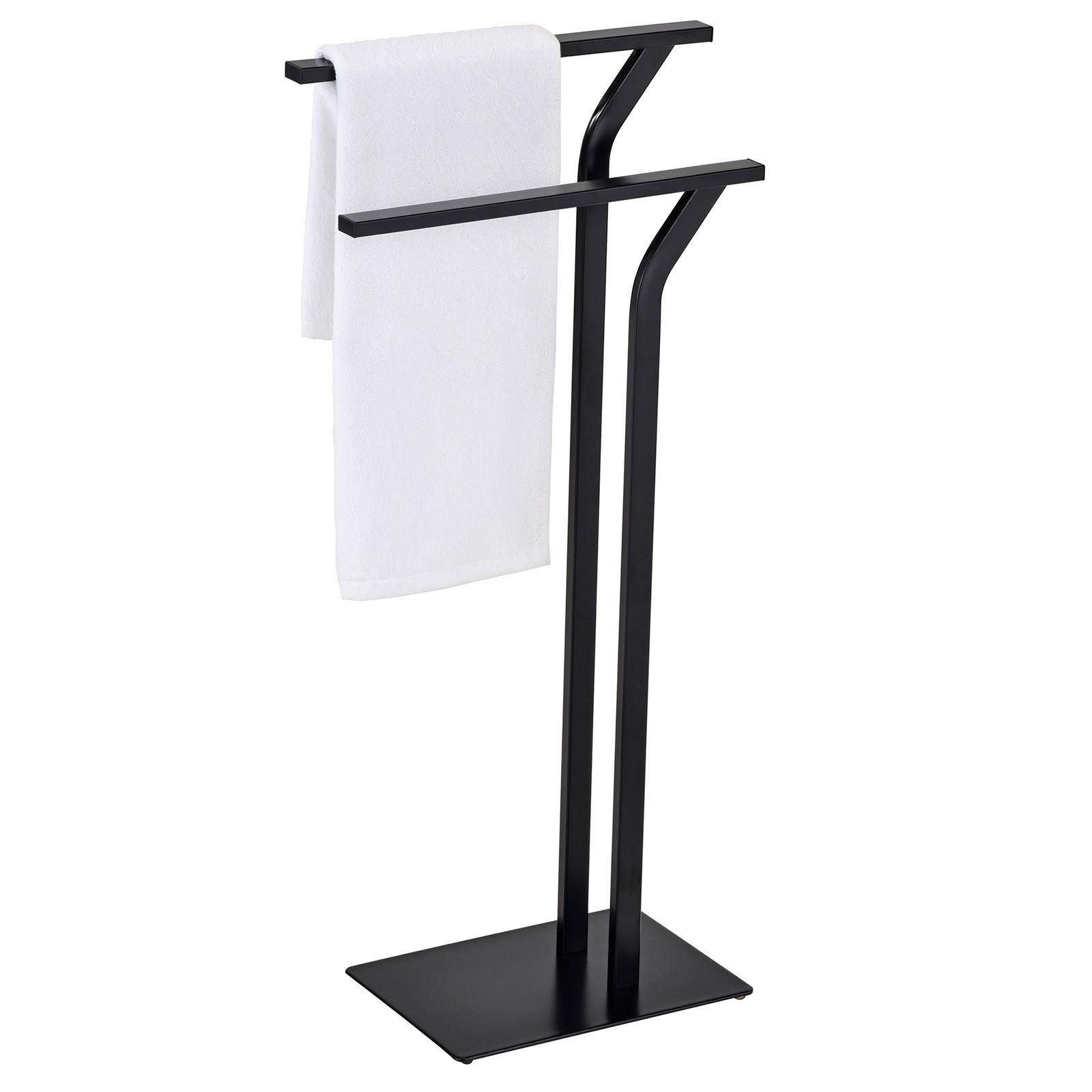 HANDTUCHHALTER LEVIO schwarz - Schwarz, Metall (40/84/20cm) - IDIMEX