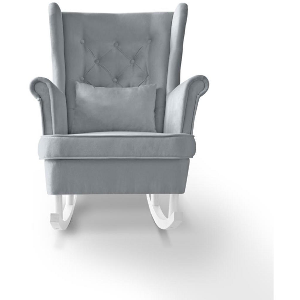 Thumbnail - Beautysofa Schaukelstuhl, Hellgrau, Textil, 82x103x108 cm, Wohnzimmer, Sessel, Schaukelstühle