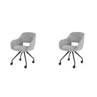 ESSZIMMERSTUHL Spring Beige 62/60/84 cm 2er-Set - Beige, Textil (60/84/62cm) - Hoyz Collection