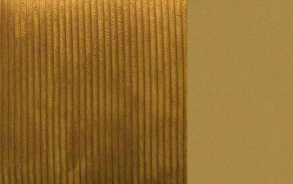 ECKSOFA TAUER 3-Sitzer, honig - Schwarz/Honig, Holzwerkstoff/Kunststoff (173/206cm) - Courtois Laville