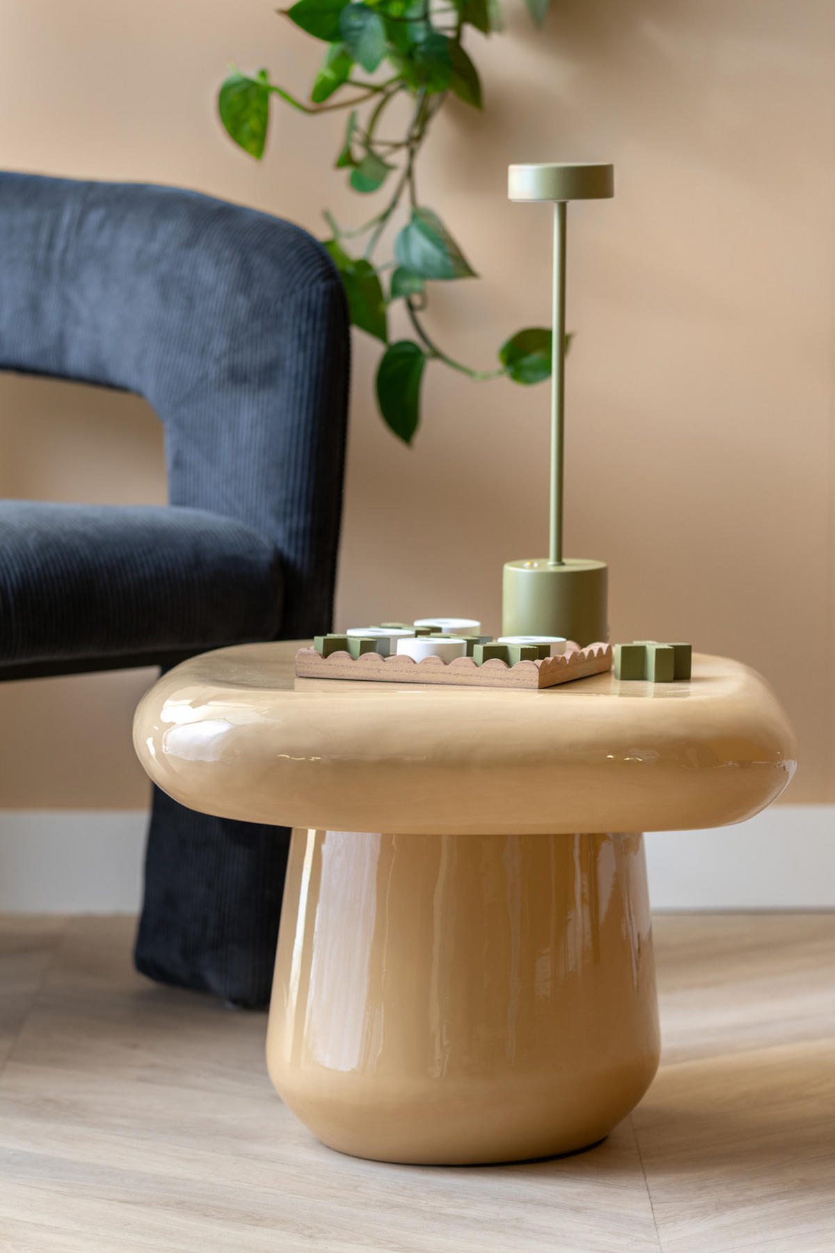 BEISTELLTISCH Roca Braun 49/49/36 cm - Braun, Metall (49/49/36cm) - Leitmotiv