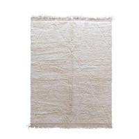 BERBERTEPPICH schlicht für modernes Interieur 250x 300 cm - Weiß, Naturmaterialien (250/300cm) - AFK Living