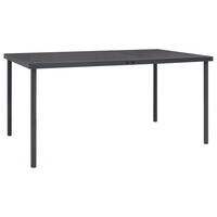 GARTENTISCH Melo Anthrazit 150x90x74 cm Stahl - Anthrazit, Metall (150/90/74cm) - DELUKE