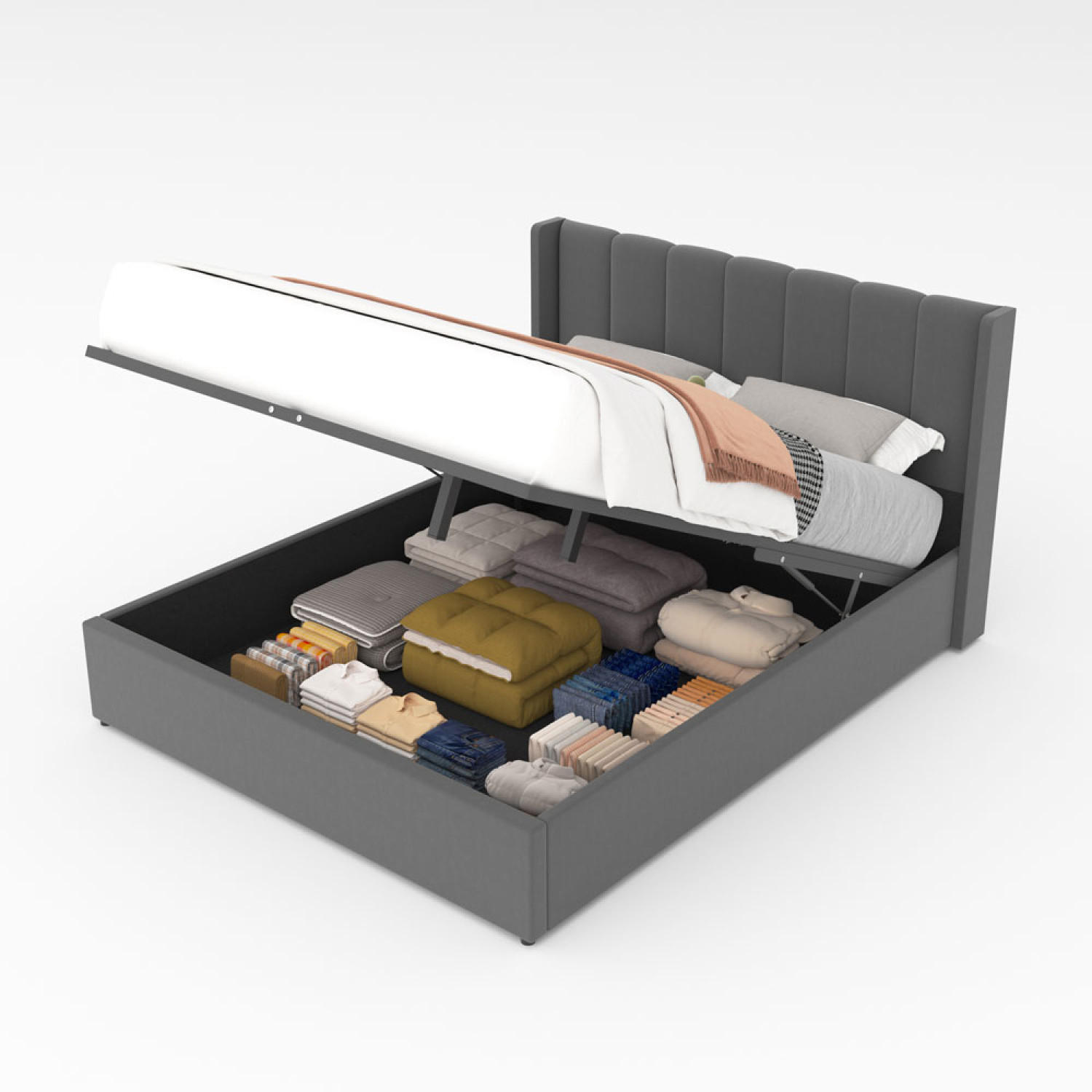 Concept Usine Bett Grau 160x200 cm