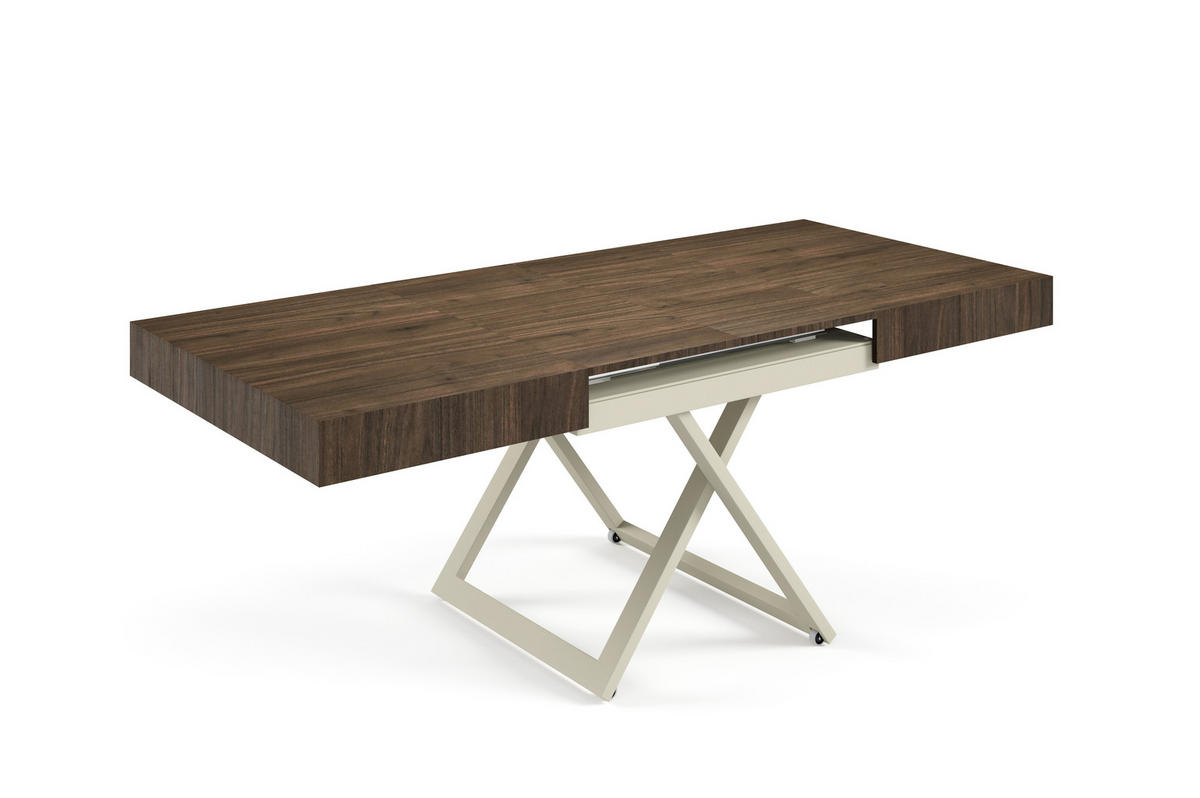 COUCHTISCH SANNA U - Kaschmir/Beige, Holzwerkstoff/Metall (80/120/27cm) - Meblini