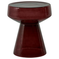 BEISTELLTISCH Glas Dunkelbraun Laguna - Dunkelbraun/Braun, Glas (37/37/43cm) - Beliani