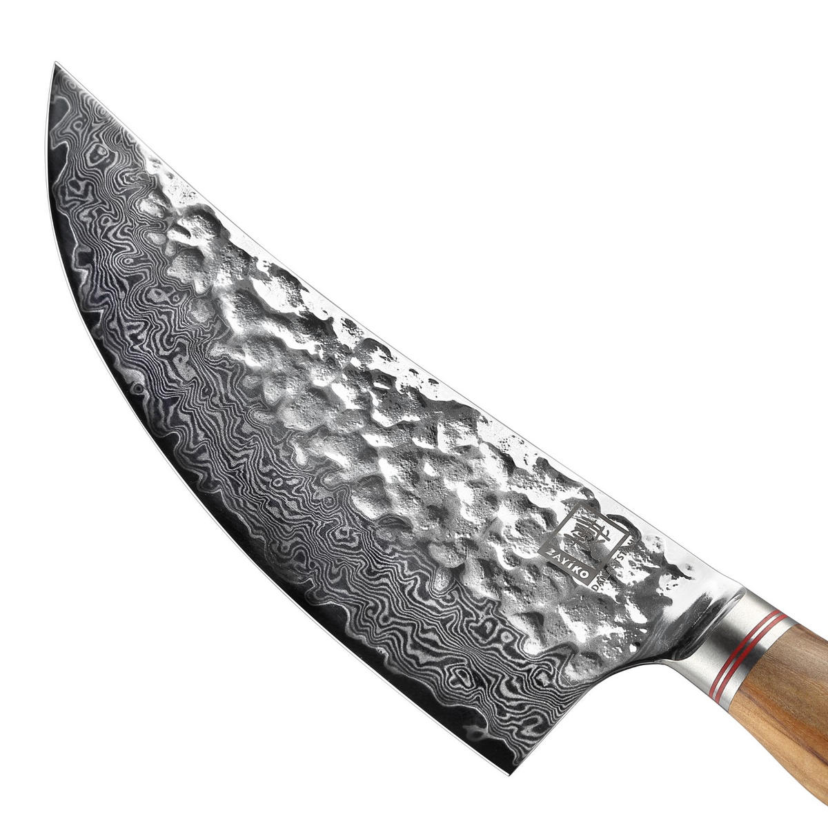 KOCHMESSER 20 cm - Braun, Holz/Metall (35cm) - Zayiko