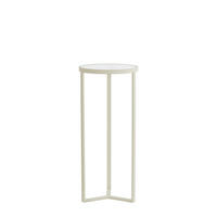 SÄULE Retiro Weiß Ø35/81 cm - Weiß, Metall (35/35/81cm) - Light & Living