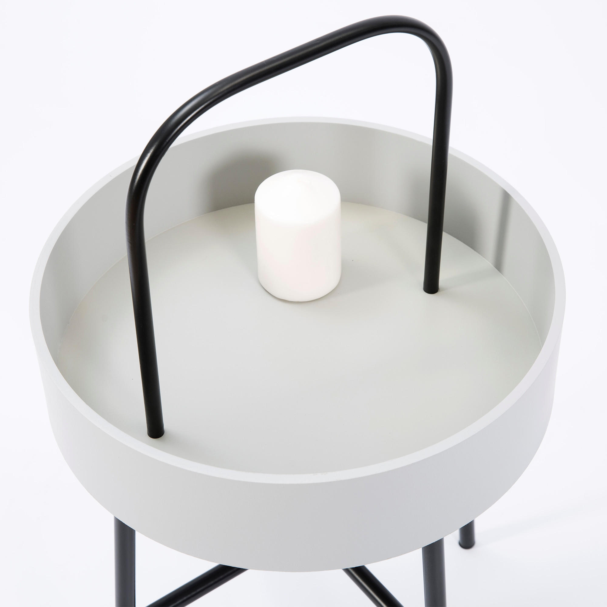 BEISTELLTISCH Jaipur, Grau - Grau, Holzwerkstoff (65/40/40cm) - VS Venta-stock