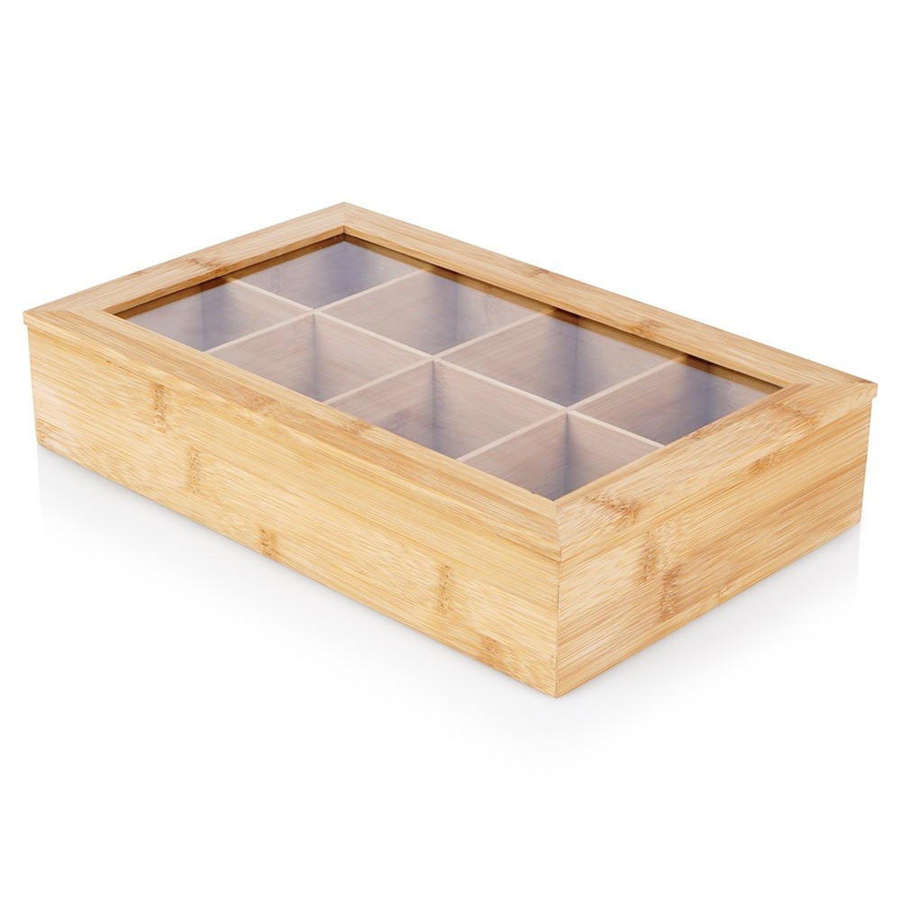TEEBEHÄLTER aus Bambus 32 x 20 x 6,5 cm - Buchefarben, Holz (32/6.5/20cm) - Excellent Houseware