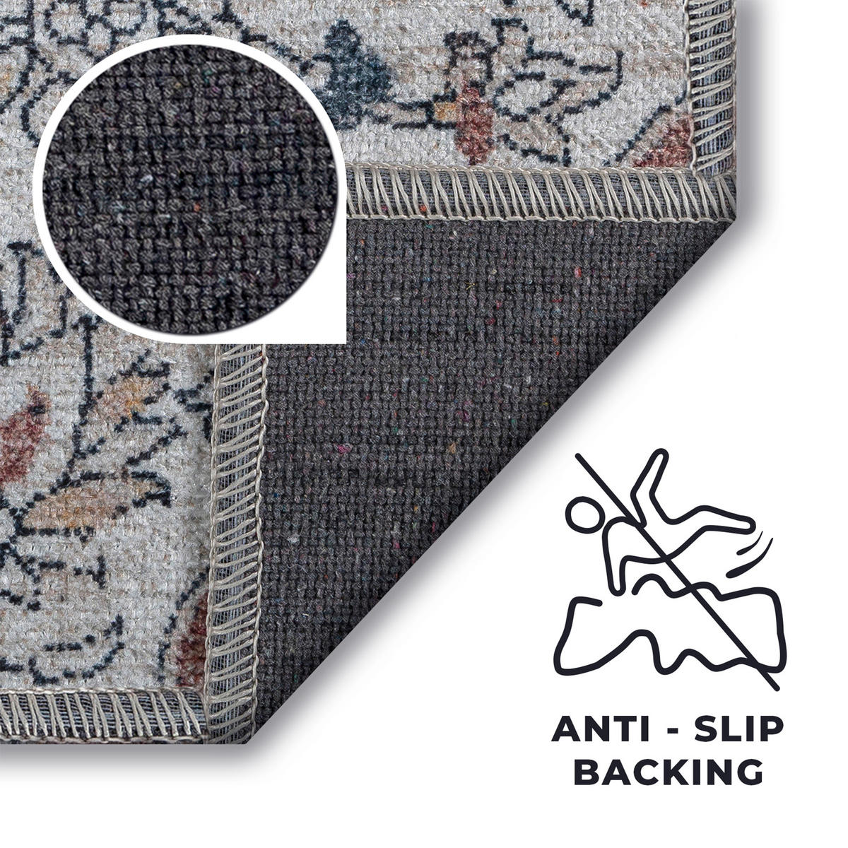 TEPPICH RITZ Blaugrau 240/340 cm - Blaugrau, Textil (240/340cm) - Tapiso