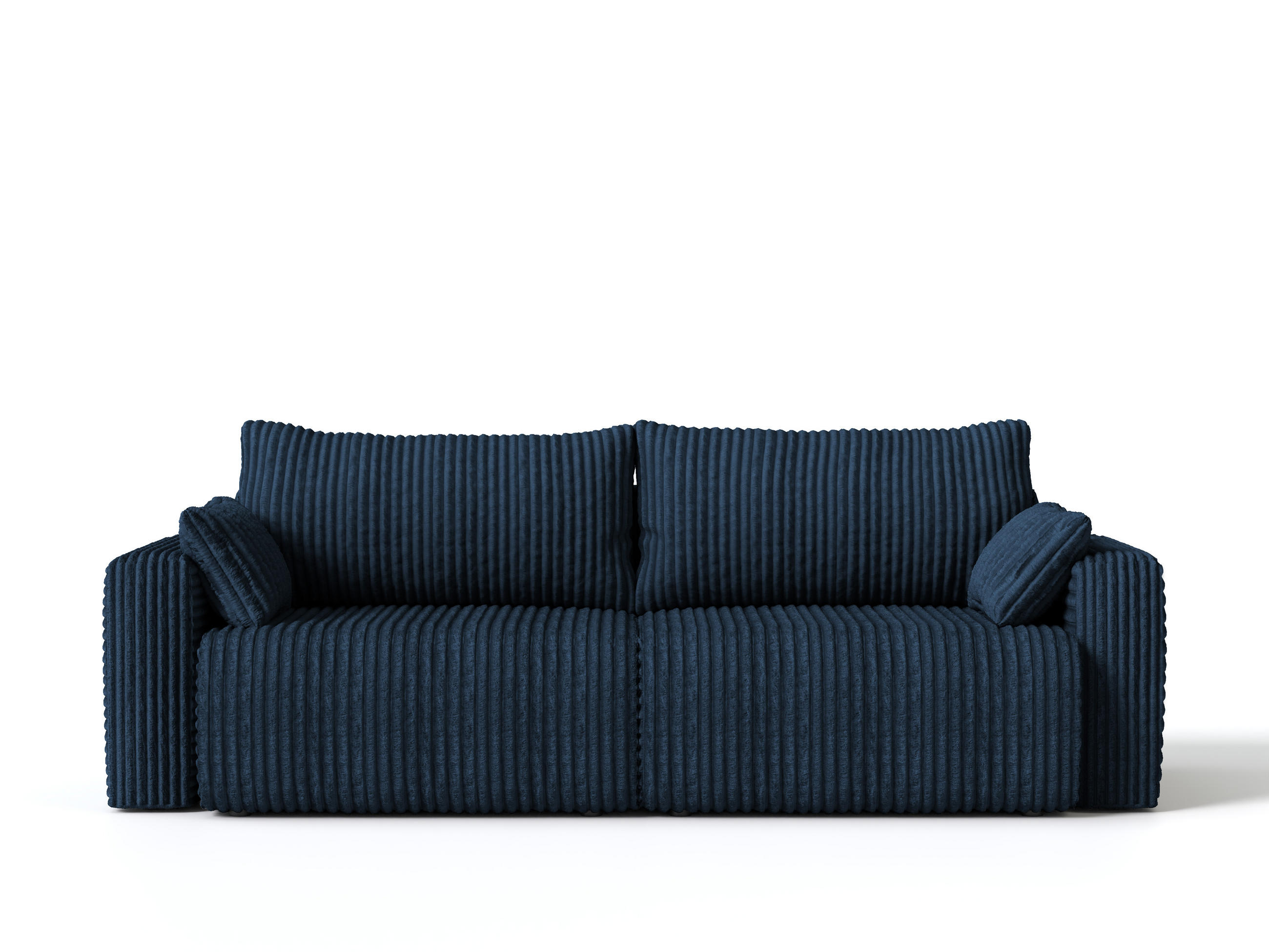 SOFA Kola mit Bettkasten und Schlaffunktion, Cordstoff - Rostfarben, Holzwerkstoff (244/85/95cm) - 4ALL HOME