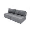 SCHLAFSOFA Natalia Xs - Grau, Holzwerkstoff/Textil (216/85/105cm) - Fun Möbel