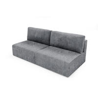 SCHLAFSOFA Natalia Xs - Grau, Holzwerkstoff/Textil (216/85/105cm) - Fun Möbel