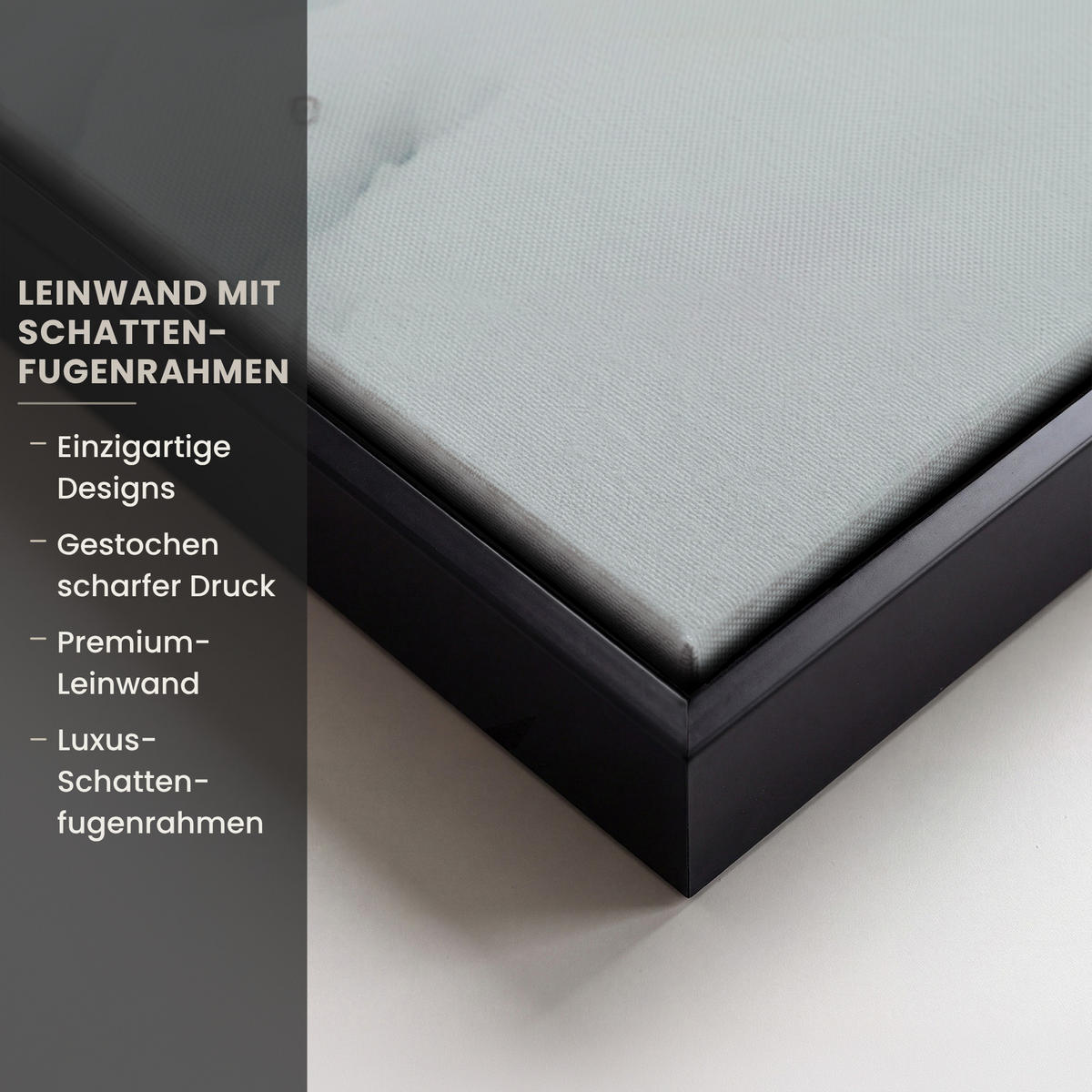 LEINWAND Bilder mit Rahmen - Auto - Rot - Geschenke - Winter - Schnee - Weihnachten - 90x90 - Rot, Textil (90/90cm) - MuchoWow
