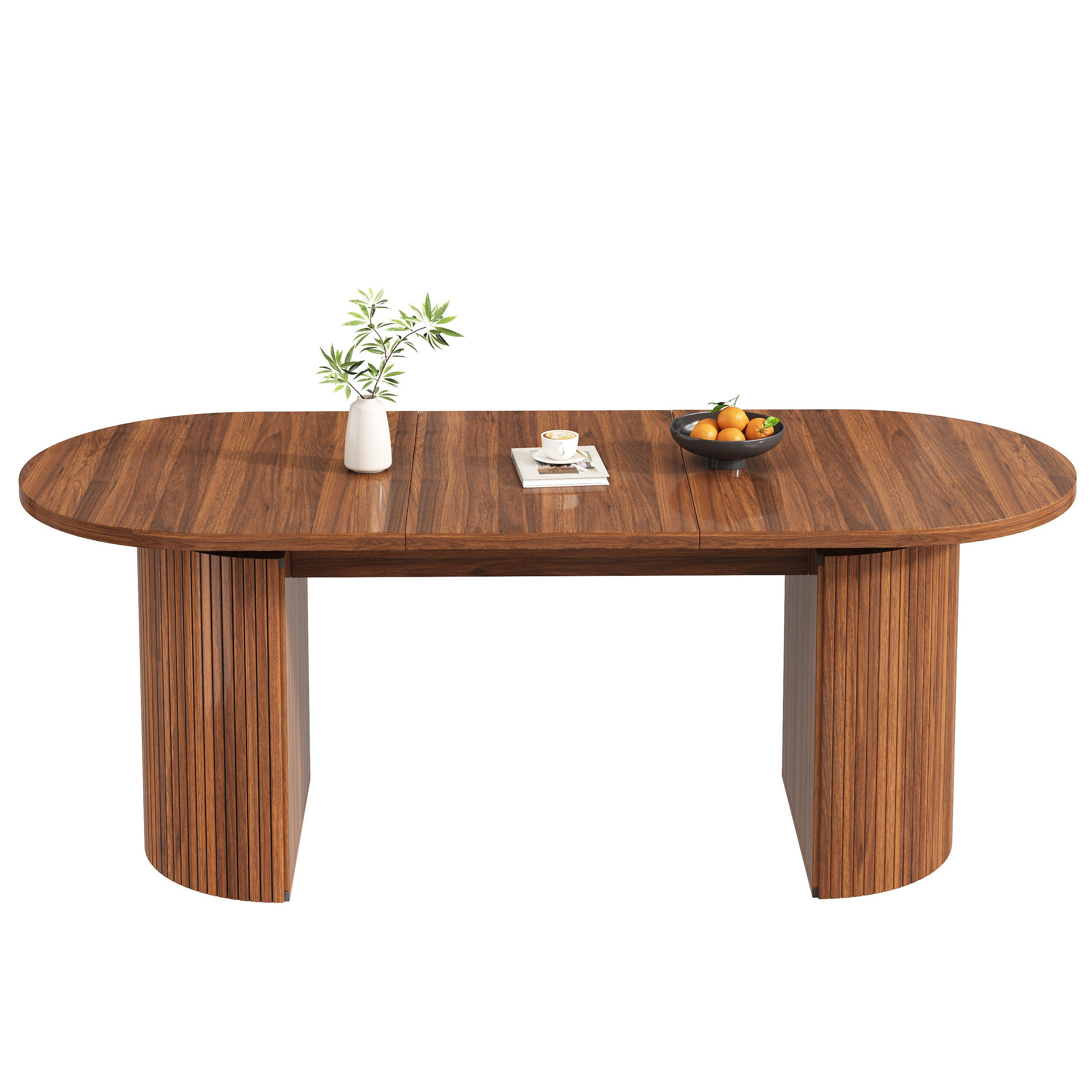 AUSZIEHTISCH Dunkelbraun 120-160/80/76 cm - Dunkelbraun, Holz (80/160/76cm) - PANGIVO