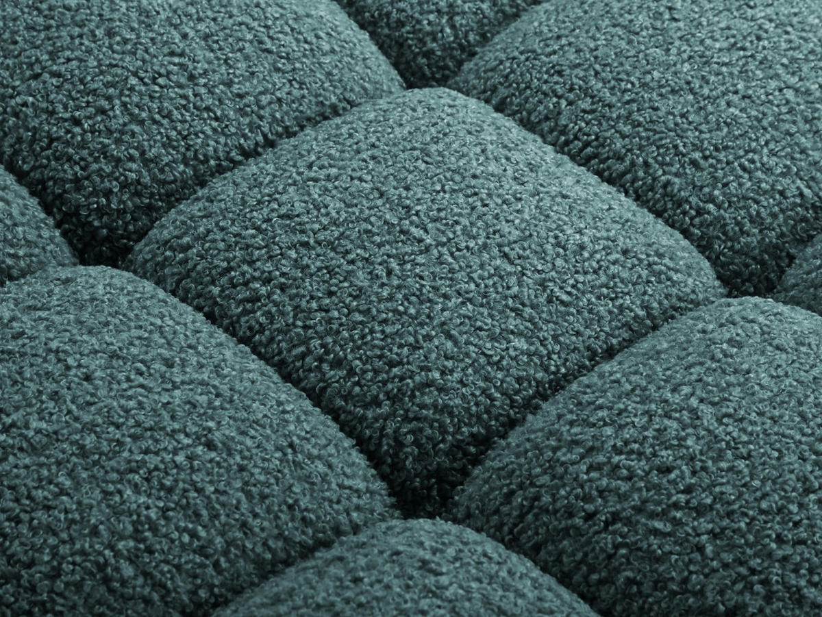 SOFA modular links Bellis aus Boucle petrol 4 Sitzplätze - Petrol, Textil (282/70/94cm) - Micadoni