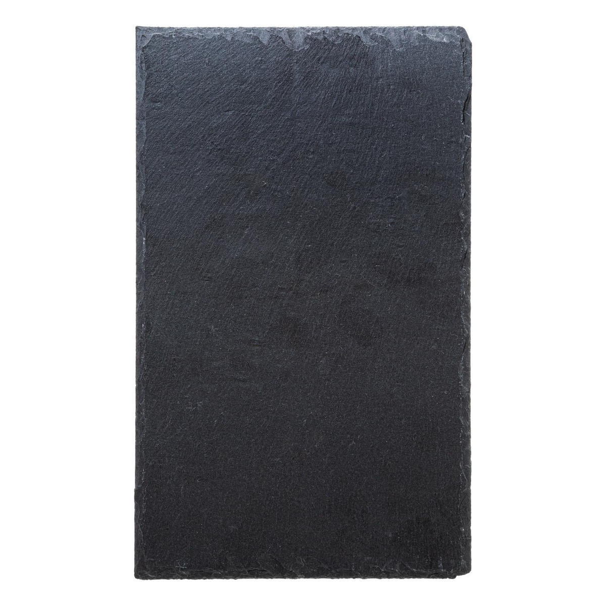 TELLER-SET in Schiefer-Optik Schwarz 30/18/1 cm - Schwarz, Stein (18/1/30cm) - Secret de Gourmet