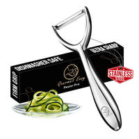 Y-SPARSCHÄLER Pendelschäler,Y Gemüseschäler, Edelstahl, High Tensile Klinge für Obst und Gemüse - Edelstahlfarben, Metall (6cm) - Gourmet Easy