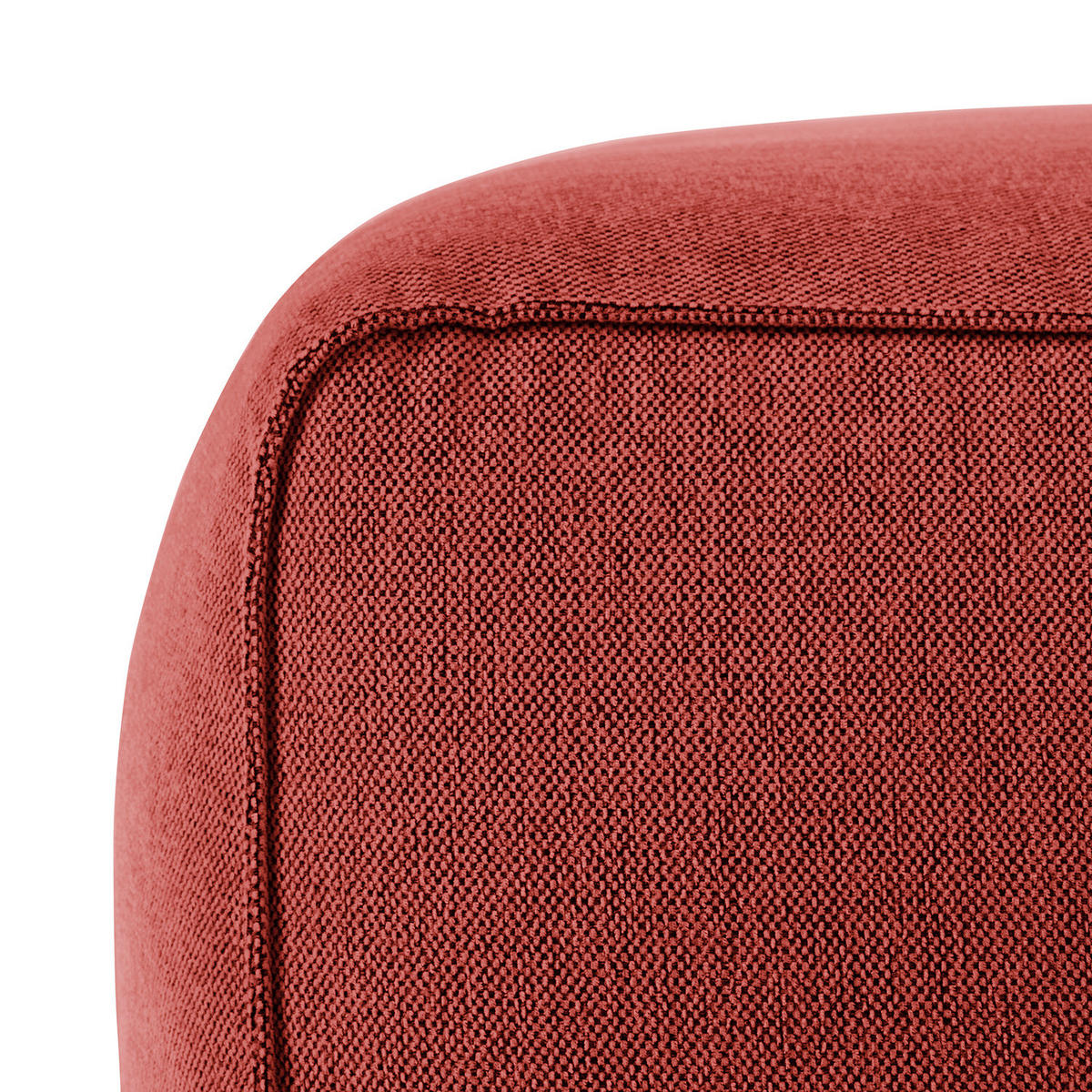 POLSTERHOCKER - Rot/Schwarz, Kunststoff/Textil (81/38/100cm) - home24