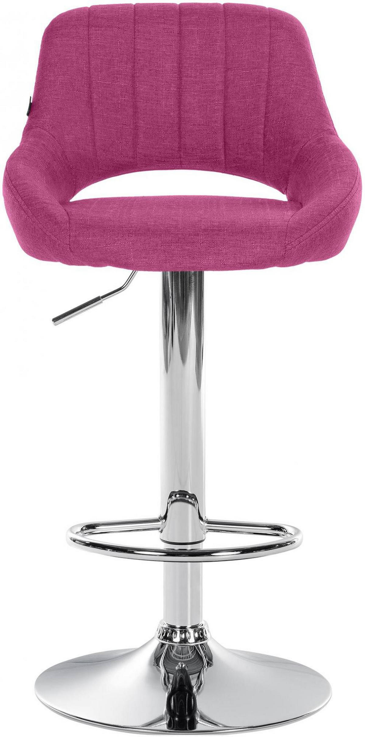 BARHOCKER 2er Set Stoff lila - Lila, Textil (47/85/48cm) - CLP