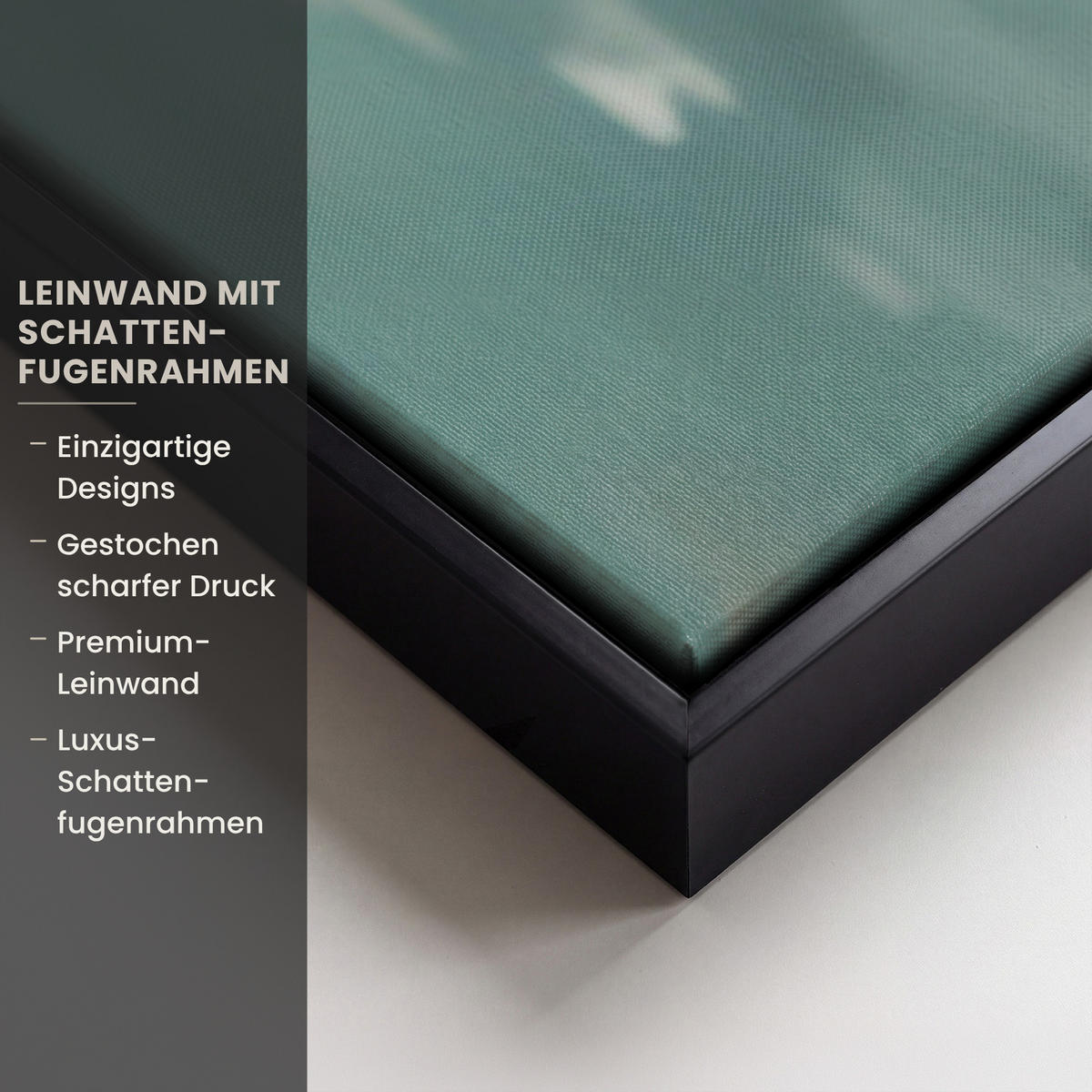 LEINWAND Bilder mit Rahmen - Frau - Kunst - Schmuck - Porträt - 90x60 - Blaugrau, Textil (90/60cm) - MuchoWow