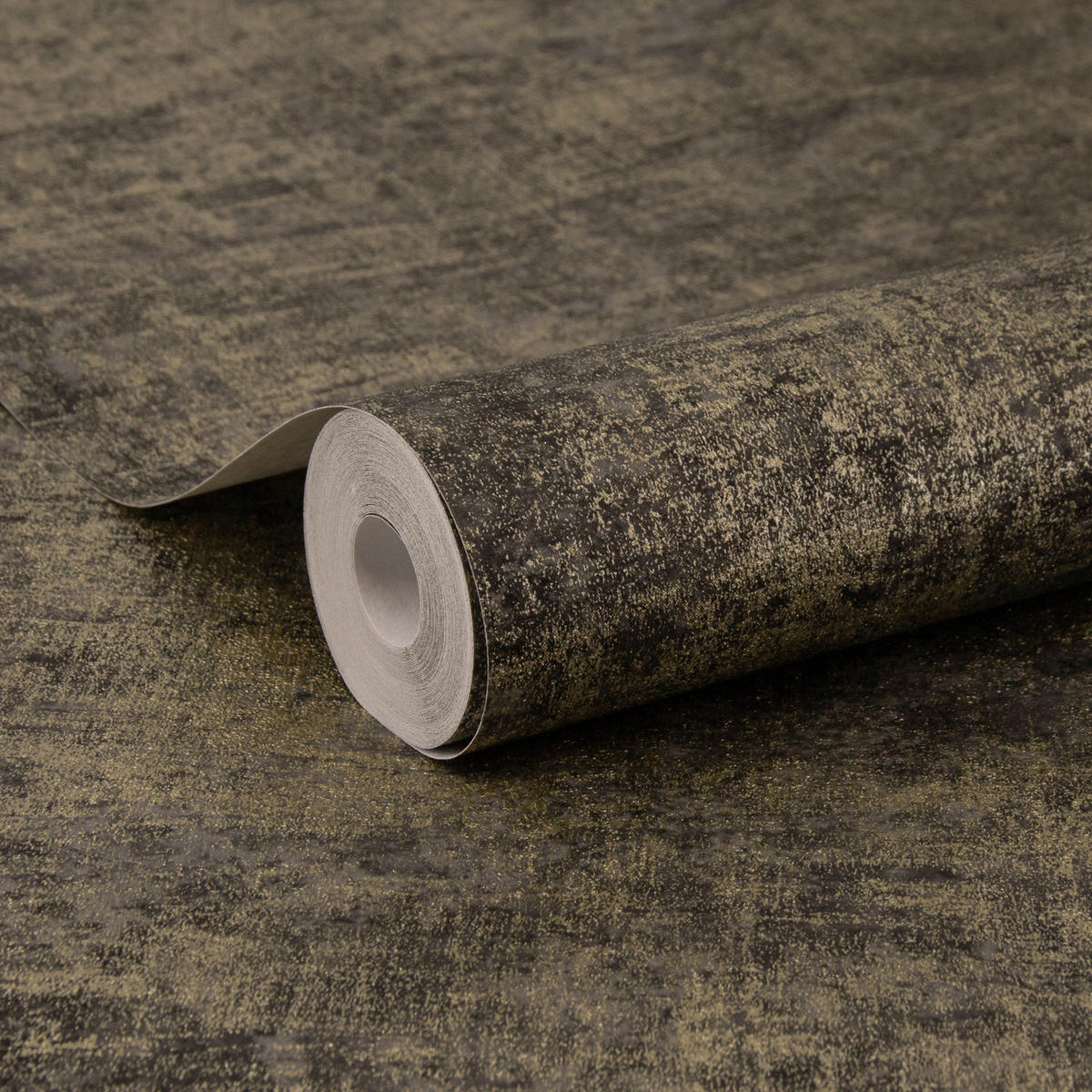 VLIESTAPETE Beton - Schwarz, Papier/Kunststoff (52/1000cm) - Easy Decor