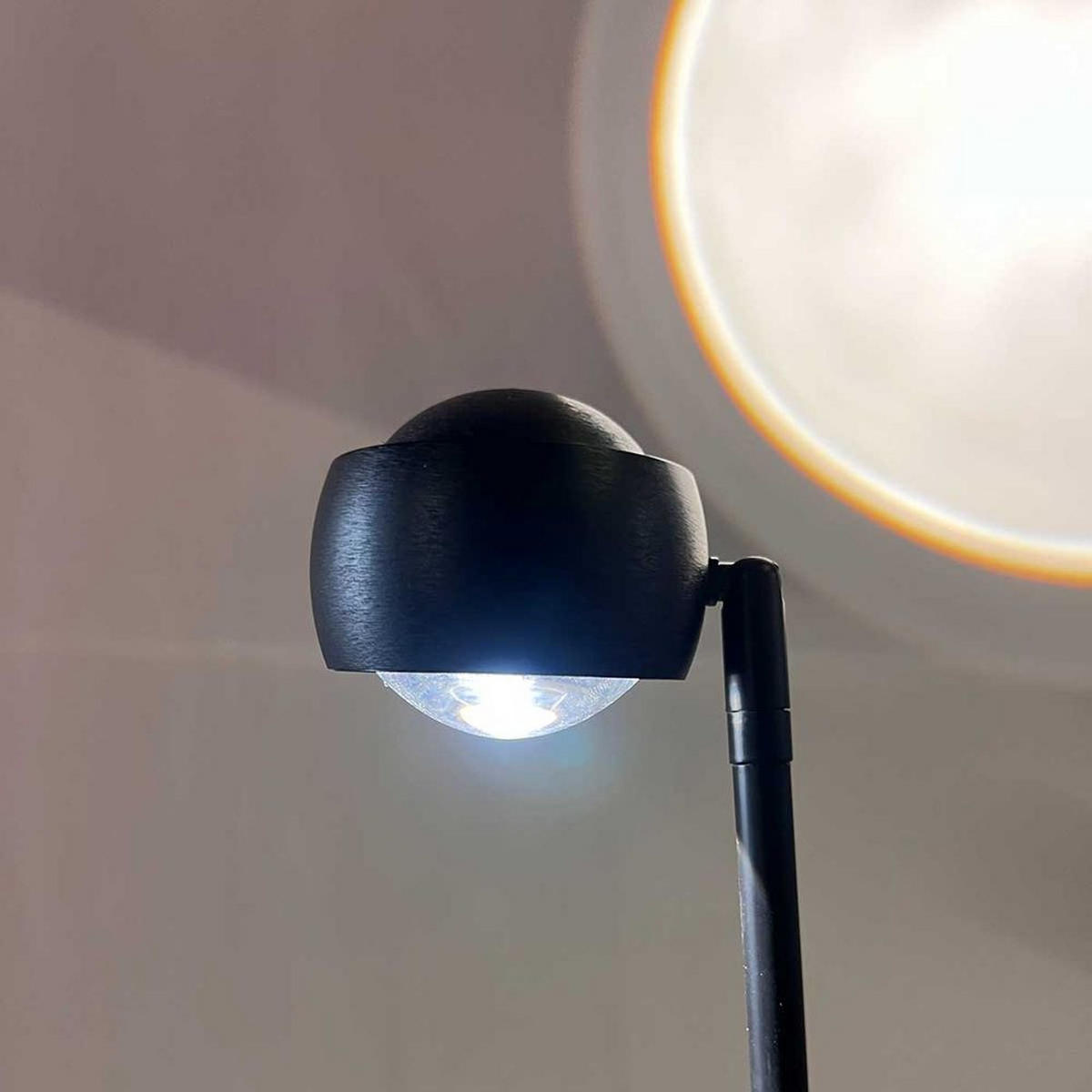 LED-STEHLAMPE Beam 2-flammig Schwarz - Schwarz, Metall (11.5/11.5/145cm) - s.luce