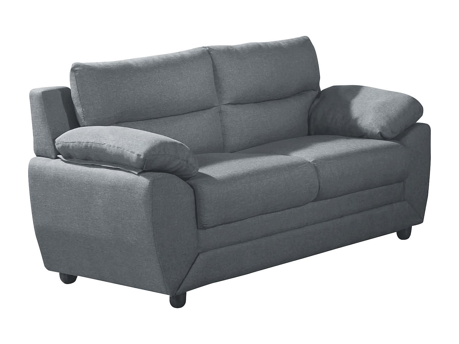 SOFA 2-Sitzer - Stoff - Anthrazit - MANOA - Anthrazit, Textil (82/88/163cm) - Vente-Unique