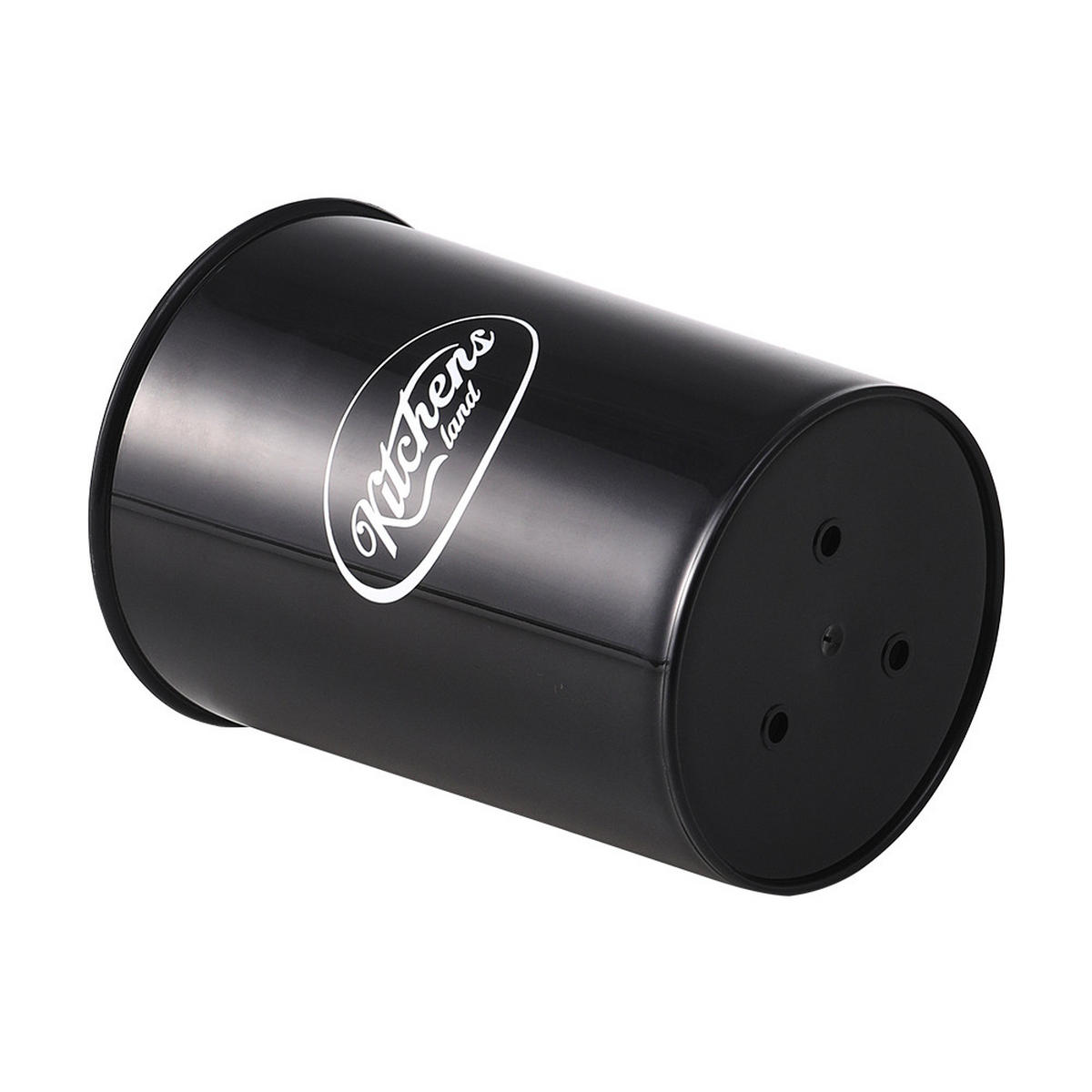 KÜCHENUTENSILIEN 11er-Set Holzhandgriff Silikon Schwarz - Schwarz, Holz/Kunststoff (13/34/12.5cm) - Livingandhome