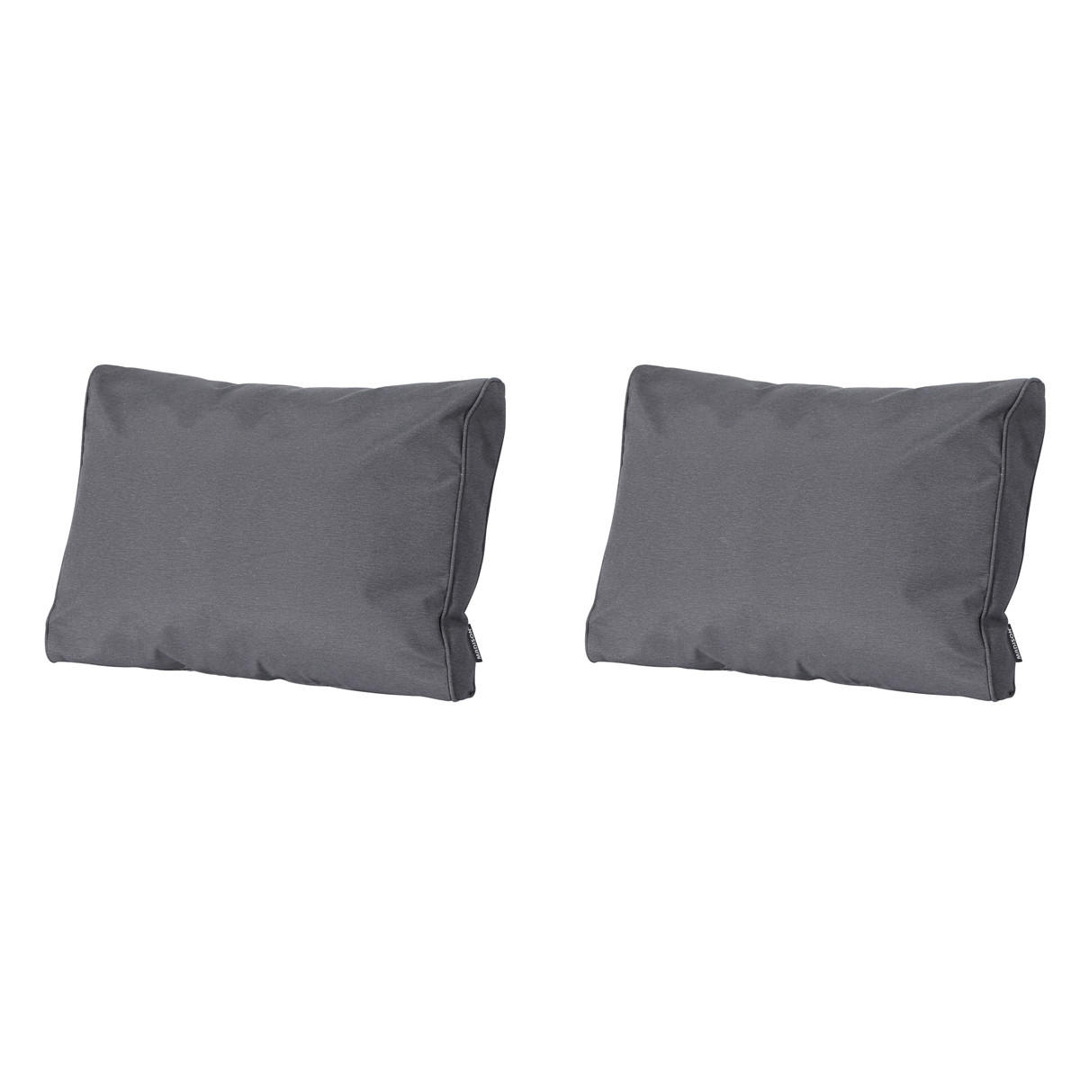 RÜCKENKISSEN Panama 40/60 cm 2er-Set - Grau, Textil (60/8/40cm) - Madison