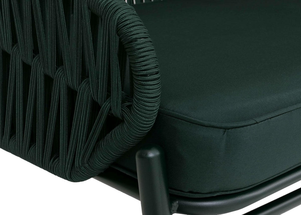 GARTENBANK Grün - Grün, Metall (116/83/65cm) - MCW