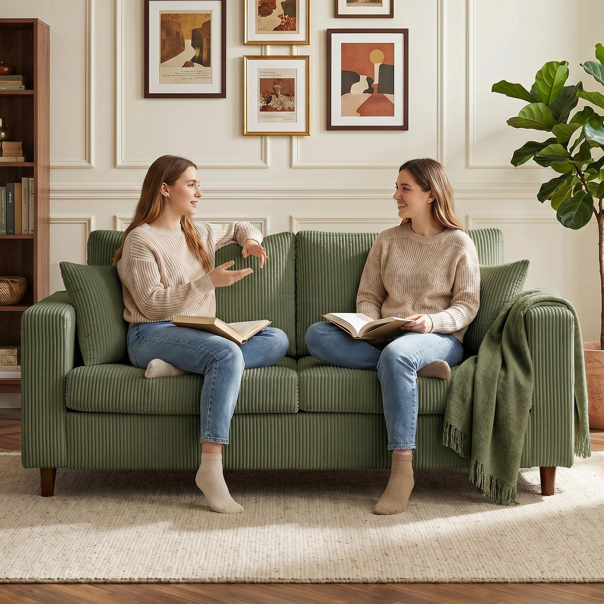 2-SITZER Sofa Grün 170.0/80.0/82.0 cm - Grün, Textil (80/82/170cm)
