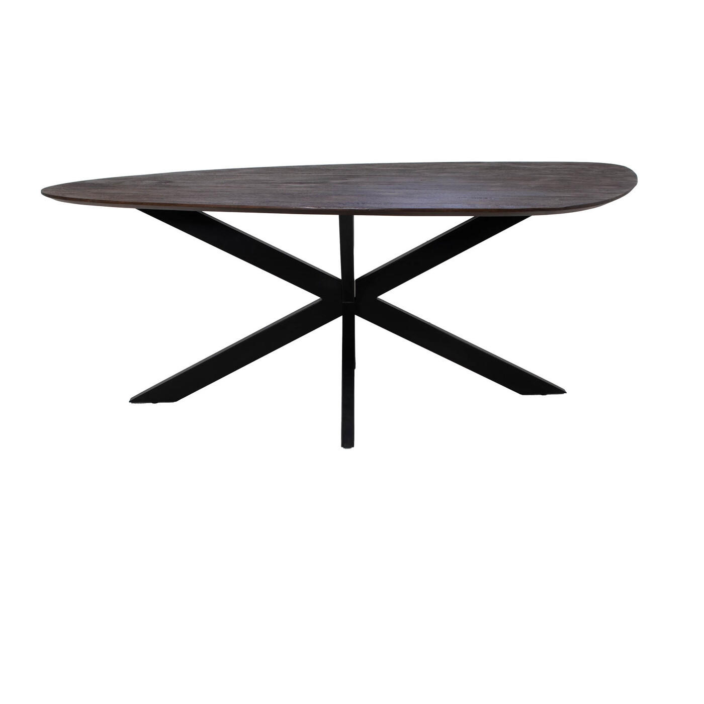 ESSTISCH, dreieckig aus Mangoholz 200cm, braun - Braun, Holz (200/120/76cm) - Giga Meubel