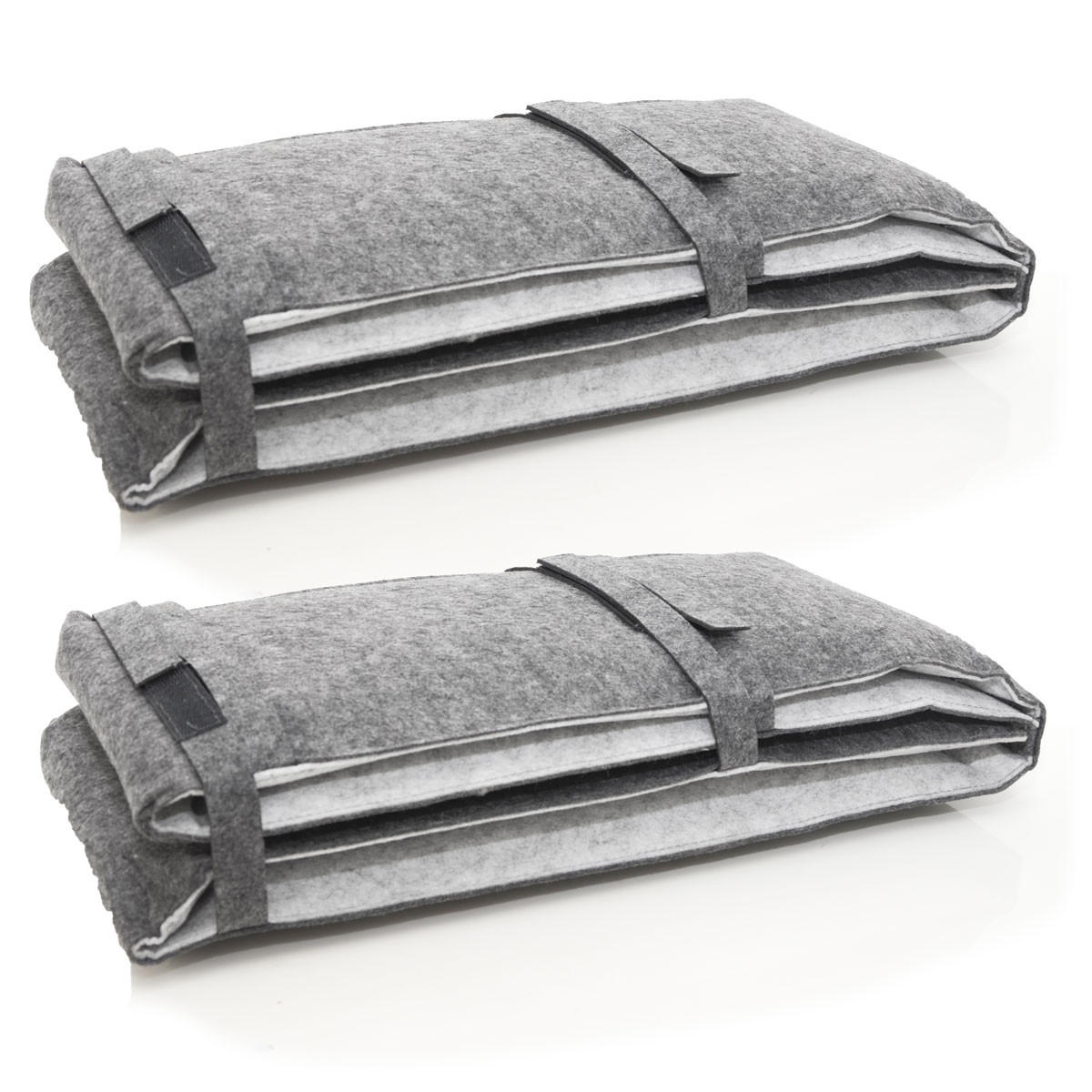 BIERBANKAUFLAGE Filz, Anthrazit, 220/25/2 cm - Grau, Kunststoff (25/2/220cm) - Dunedesign