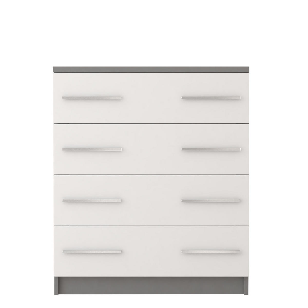 KOMMODE MARSALA 4S WEIß - Weiß, Holzwerkstoff (80/93/40cm) - Möblo