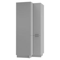 ECKVORRATSSCHRANK Kvantum D24N/207 Grau / Dust Grey Matt - Grau, Holz/Holzwerkstoff (90/207/90cm) - Feldmann-Wohnen