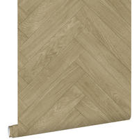 TAPETE Holzoptik 53 cm x 10.05 m - Beige, Papier (53/1000cm) - ESTAhome