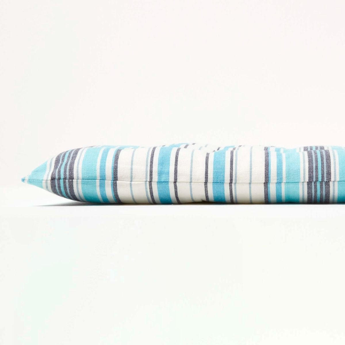 BANKAUFLAGE New England, 2-Sitzer gestreift - Blau, Textil (108/42/5cm) - Homescapes