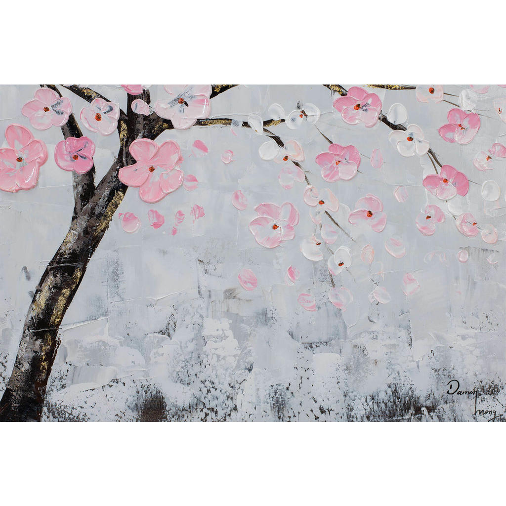 Thumbnail - Kunstloft Acrylbild, Grau, Pink, Textil, Holz, 1.82x60 cm, Bilder und Zubehör, Wandbilder, Leinwandbilder
