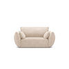 SESSEL Kaelle aus Chenille-Stoff beige - Beige, Textil (100/85/128cm) - Micadoni