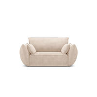 SESSEL Kaelle aus Chenille-Stoff beige - Beige, Textil (100/85/128cm) - Micadoni