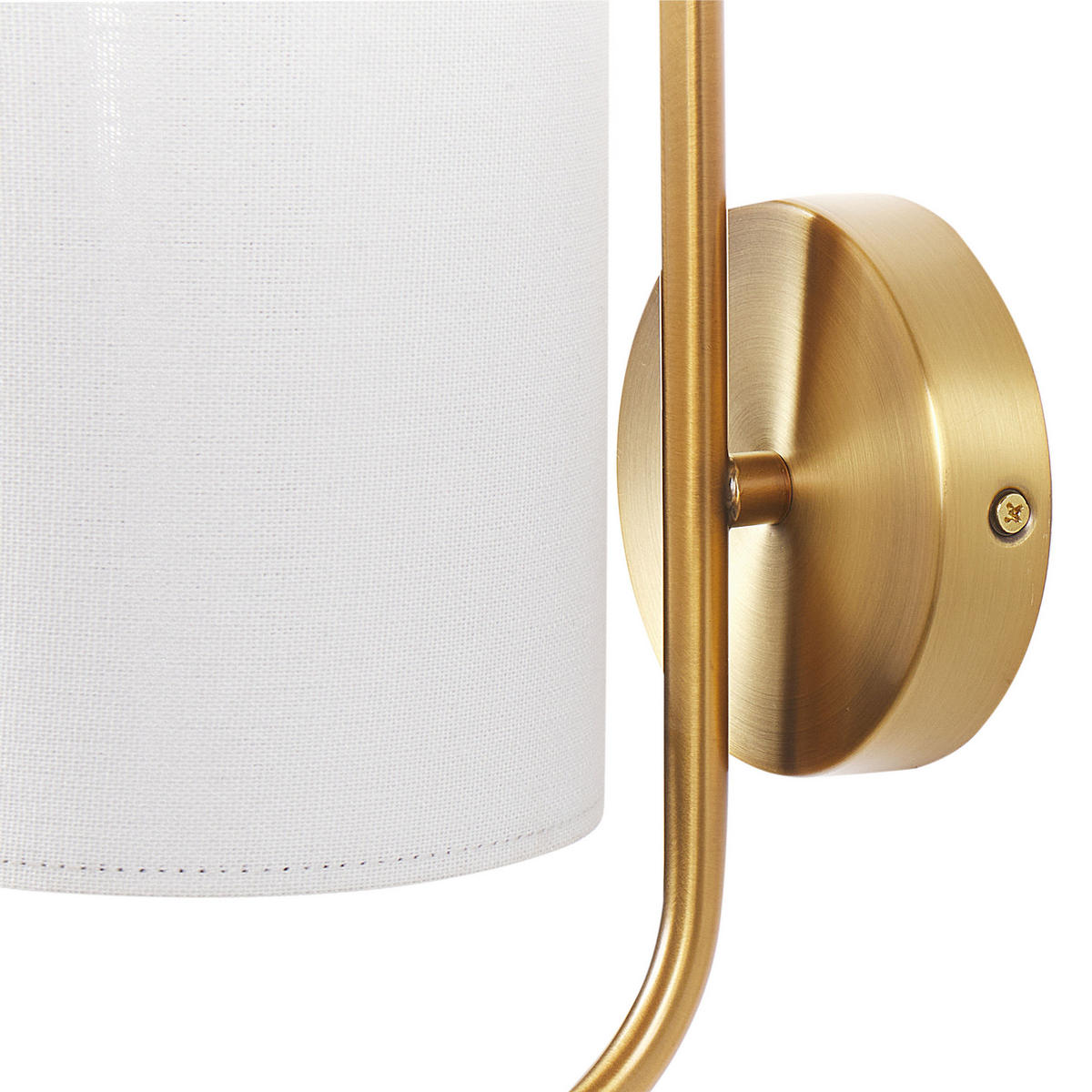 WANDLAMPE Kupfer/Weiß Liberia - Weiß/Kupferfarben, Metall (13/30/16cm) - Beliani