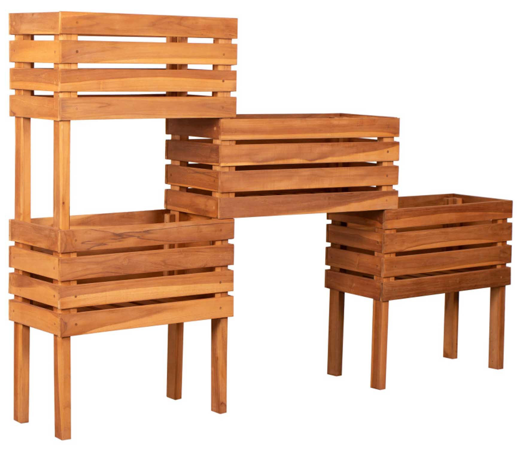 HOCHBEET Dundee - Naturfarben, Holz (180/120/30cm) - Mr. Deko