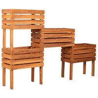 HOCHBEET Dundee - Naturfarben, Holz (180/120/30cm) - Mr. Deko
