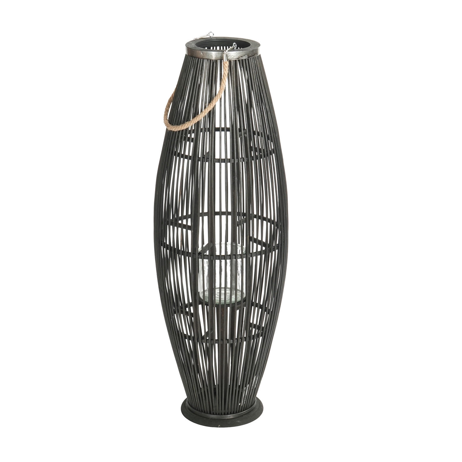 Creedwood Laterne Schwarz 35x95x35 cm