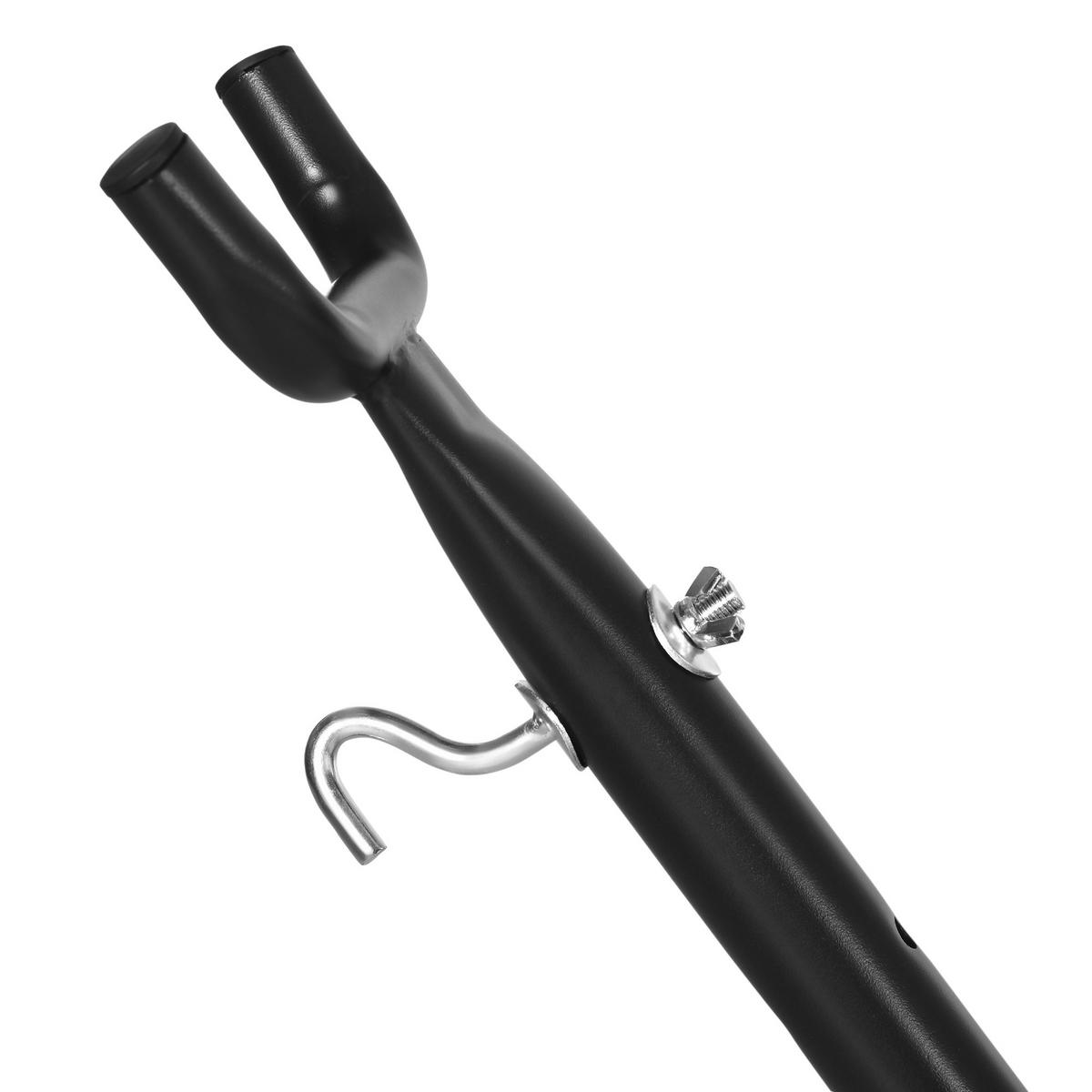STOJAN NA HÁJOVOU SÍŤ, kov, černý - černá, kov (280/120/110cm) - Outsunny
