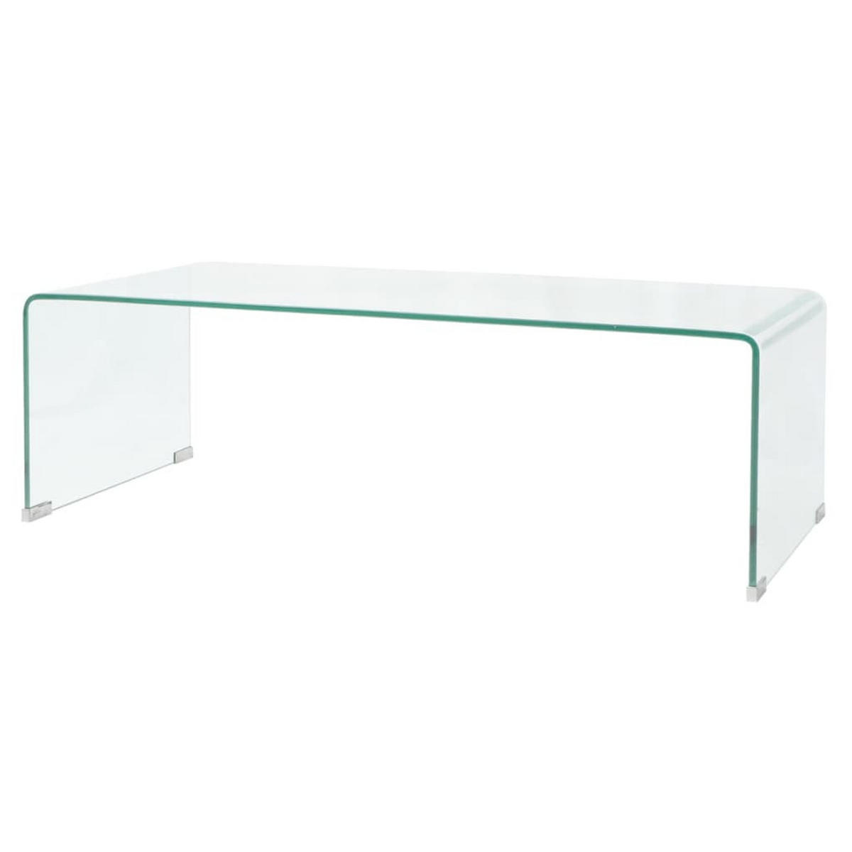 COUCHTISCH Hartglas 98x45x30 cm Transparent - Transparent, Glas (45/98/30cm) - furnicato